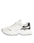 Dolce & Gabbana White Silver DAYMASTER Leather Sneakers Men Shoes